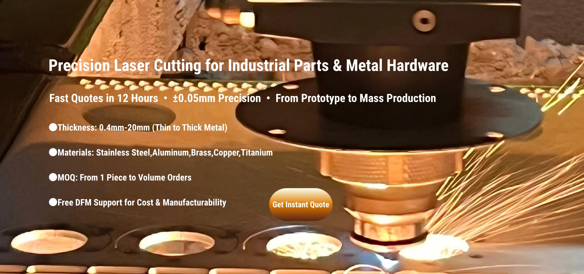 Precision Laser Cutting for Industrial Parts & Metal Hardware